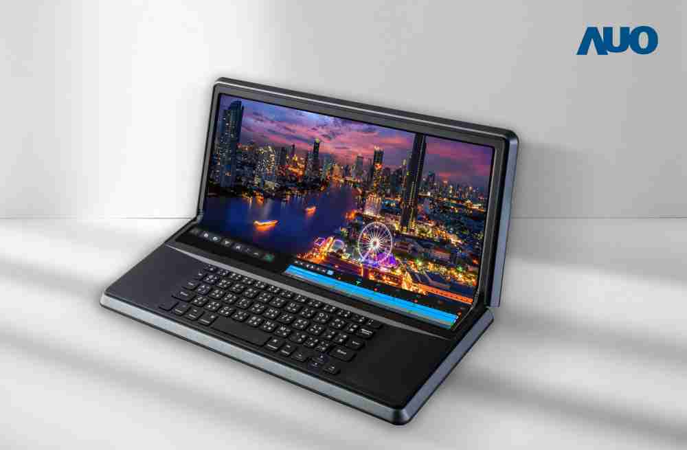 william威廉中文官网14.6吋Micro LED折迭显示屏幕，，，，搭配半径4mm的弯折绞炼，，以及高画素、、高亮度、、、高对比度的显示技术特点，，即便在大视角下仍保有绝佳色相与亮度